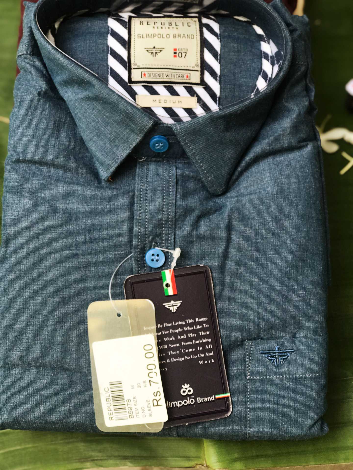 Republic Rebirth Men Slim Fit Casual Shirt - 3 Shirt
